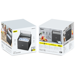 Freezy Ice Maker – Countertop Ice Machine with Multiple Bullet Ice Sizes, 6–7 Minute Quick Cycle, 9 Ice Bullets per Batch, Large Capacity, Auto Shut-Off, Quiet Operation