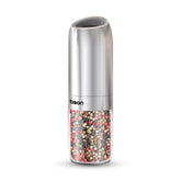 BSON Gravity Spice Grinder, 25W High-Power Electric Spice Grinder with Built-in LED Light, 176ml Capacity, One-Handed Operation, Stainless Steel Body, Flip-to-Work Design for Pepper, Salt, Chili & Spices
