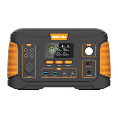 FORCE USA Power Station-1000W Pure Sine Wave Portable Generator with Solar & Fast Charging, Wireless Charging, Multi-Port Output & LED Display
