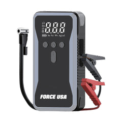 FORCE USA Jump Starter with Inflation, 12000mAh Battery, 150PSI Air Compressor, 100W Power, 12V 1000A Peak Current – For ≤5.0L Gasoline & ≤3.0L Diesel Engines
