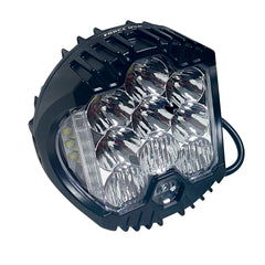 Force USA Round Camping Light for Vehicles-Dual-Color White/Yellow LED, Waterproof, Ideal for Off-Roading, Car Camping, Overlanding & Emergency Use