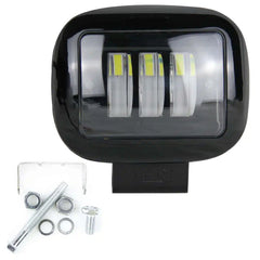 Force USA Slim Square LED Pod – Single‑Row Spot Beam Work Light (Red), Ultra‑Thin & Durable