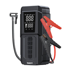 Bson 4-in-1 Jumbo Jump Starter & Inflator, 6000mAh Power Bank, LED Light with 3 Modes, Suitable for Car, SUV, Truck & Motorcycle