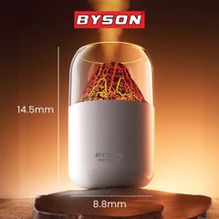 BYSON Volcano Humidifier, Volcano Mist Effect with LED Ambient Lighting, Stylish & Soothing Air Moisturizer for Home or Office