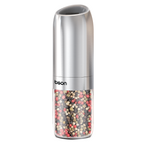 BSON Gravity Spice Grinder, 25W High-Power Electric Spice Grinder with Built-in LED Light, 176ml Capacity, One-Handed Operation, Stainless Steel Body, Flip-to-Work Design for Pepper, Salt, Chili & Spices