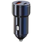 48W Fast Car Charger – 4X Fast Charging with Dual USB Ports (USB-A & USB-C), QC3.0 100W MAX + PD 25W, Smart Safety Protections Included