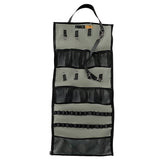 منظم تعليق من فورس يو إس إيه، قابل للطي، مصنوع من قماش أكسفورد 300D عالي التحمل، مزود بأبازيم وسحّاب من الحديد، ومنظم متعدد الجيوب للأدوات والمطبخ والجراج والتخييم والاستخدام الخارجي.