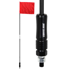 FORCE USA Flag Pole Quick Release with Flag, Heavy-Duty Off-Road Safety Flag & Mount