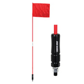 FORCE USA Flag Pole Quick Release with Flag, Heavy-Duty Off-Road Safety Flag & Mount