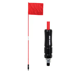 FORCE USA Flag Pole Quick Release with Flag, Heavy-Duty Off-Road Safety Flag & Mount