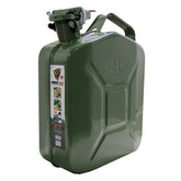 Force USA Steel Jerry Can, 5L / 10L / 20L Fuel Container, Heavy-Duty Leak-Proof Gas Can with Secure Cap, Ergonomic Handle & Powder-Coated Finish, Corrosion-Resistant Steel for Outdoor & Emergency Use