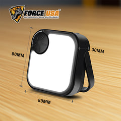 Force USA Multipurpose Solar Camping Light, Rechargeable LED Lantern with Power Bank, White & Warm Light With Emergency Flashlight, Solar & USB Charging, Portable for Outdoor, Hiking, Tent, and Emergency Use