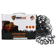 FORCE USA Highly Elastic Cargo Net 120×180 cm – 12 Hooks, Heavy-Duty Load Securing Net