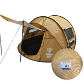 FORCE USA Pop-Up Camping Tent – Automatic Setup, Waterproof & Sunproof, Ventilated Design, Durable 190T Polyester, Hydrostatic Head 2000mm – For 2-3 Person Outdoor Use