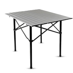 FORCE USA Portable Folding Camping Table, Lightweight Aluminum Table for 2–4 Persons with Carry Bag, Ideal for Camping, Hiking, Picnics, BBQs & Beach Trips