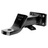 Bracket Hook Medium with Side Hole – Bent Design, Black, Heavy-Duty Wall Mount Hook