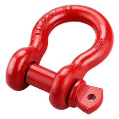 Heavy-Duty 4.75-Ton Forged Steel Shackle – 57,000 lbs Breaking Strength, 7/8-Inch Threaded Pin, Red Powder-Coated Finish – Off-Road Recovery & Towing for 4x4, SUV, Truck, ATV