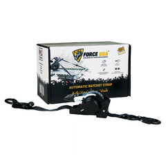 FORCE USA Automatic Retractable Ratchet Tie Down Straps – Guaranteed Max Break Strength, Padded Handles. Use for Boat, Securing Cargo