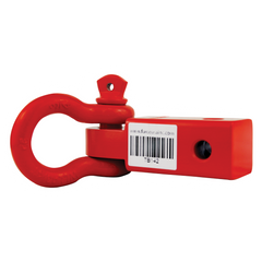 FORCE USA Shackle Hitch Receiver, Breaking Strength, Heavy Duty Receiver Shackle Bracket with 3/4 D-Shackle, Towing Accessories for Trucks Off Road