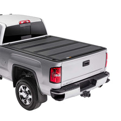 FORCE USA Four‑Fold Hard Tonneau Cover, 5.5 ft & 6.5ft Bed for Ford F‑150 & Raptor, ABS Plastic Panels, Clamp-On Installation, All‑Weather Protection