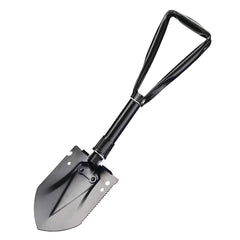 مجرفة نجاة قابلة للطي ومتعددة الاستخدامات من فورس يو إس إيه - مصنوعة من الفولاذ الكربوني، بتصميم متعدد الأدوات، مطلية بطلاء مضاد للصدأ، ومقبض مريح، وصغيرة الحجم ومتينة للتخييم والمشي لمسافات طويلة والاستخدام في حالات الطوارئ