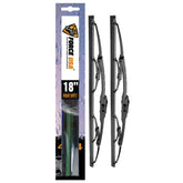 FORCE USA Advanced Metal Wiper Blades – All-Weather Performance, Streak-Free Cleaning, Durable Frame, Universal Fit for Cars, SUVs & Trucks