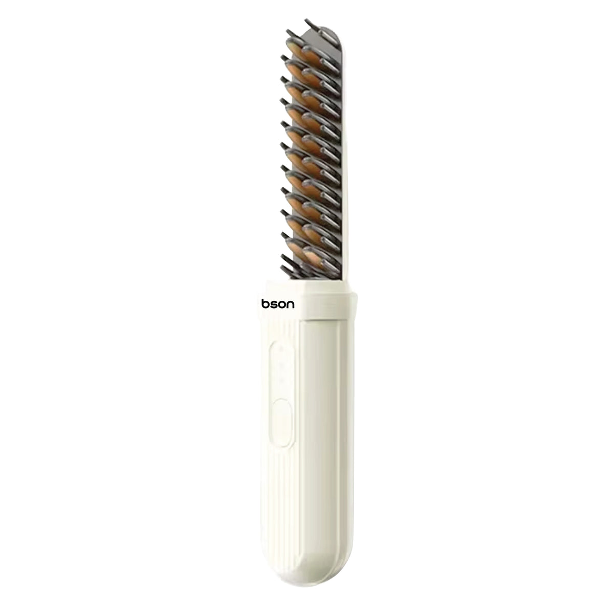 Bson 2-in-1 Hair Comb – Cordless Hair Straightener & Curler with 3 Heat Settings, 200 Million Negative Ions, Light Weight Design, LONG ENDURING with Protective Lid