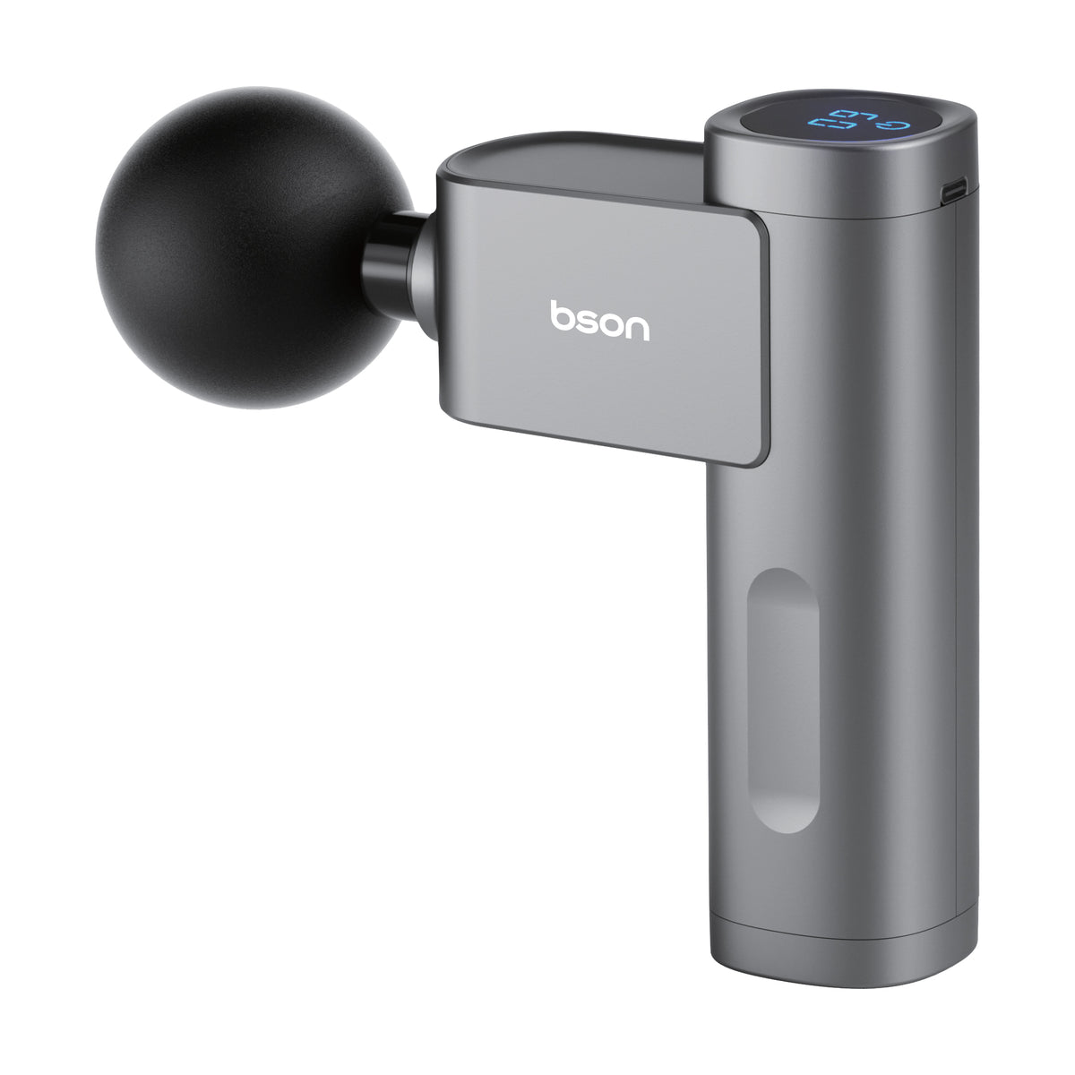 Bson Smart Press Massage Gun – 9 Power Modes, 4 Heads, Touch Screen, Type-C Charging, Skin-Friendly Texture, Smart Pressure Response, 12mm Deep Tissue Percussion