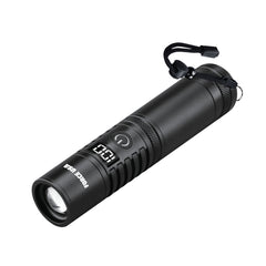 Force USA Telescopic Flashlight, 2000 Lumens, Adjustable Focus Beam, Includes AAA Battery Holder – High-Power LED Torch for Outdoor, Camping, Emergency