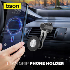 Bson Titan Grip Phone Holder – Strong MagSafe Magnetic Mount, 360° Rotation, Adjustable Hook Length, Universal Compatibility, Guaranteed Quality & Flexible Viewing