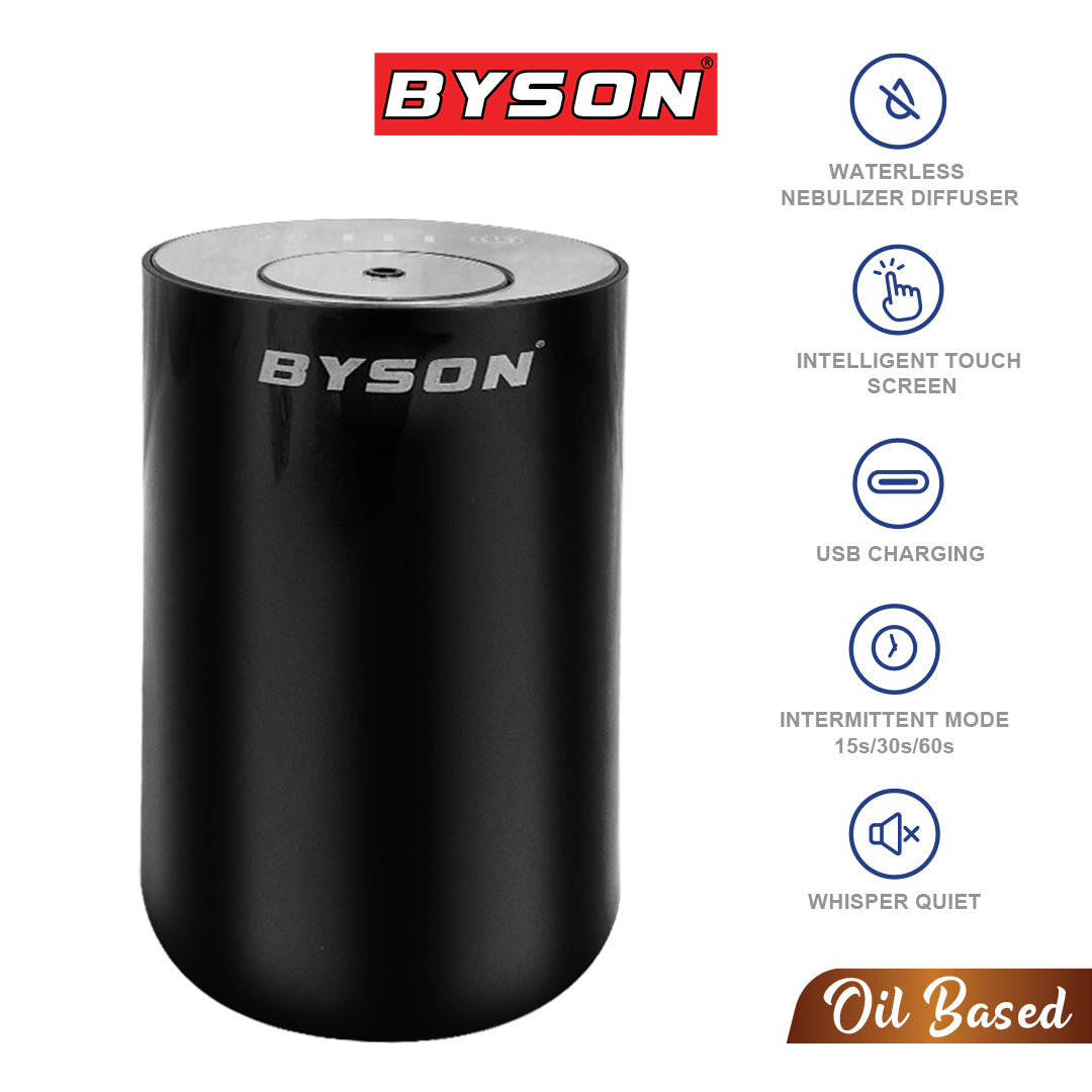 Byson Aroma Diffuser with Essential Oils – 6 Fragrance Options: Cherry Blossom, Chamomile, Gardenia, Lavender, Rose Flower, Ylang Ylang