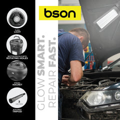 Bson Multi-Function Solar Camp Light – 4800 Lumens, 270°/180° Rotation, 16H Runtime, 1000mAh Battery, Solar & Type-C Charging, Waterproof with Remote, 3 Light Shades, 5 Lighting Modes, Tripod & Hook Design, Power Bank Function