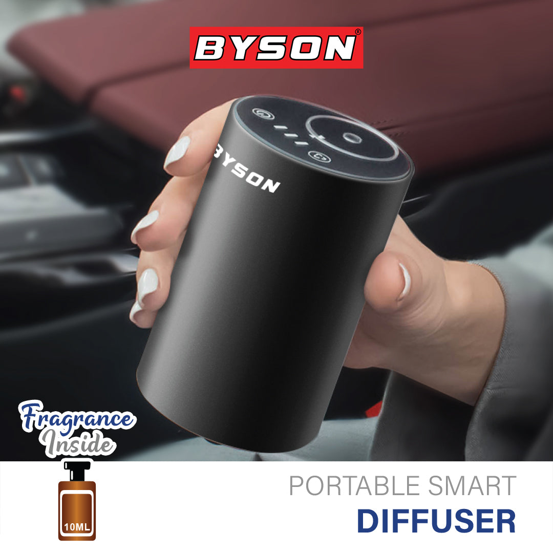 Byson Aroma Diffuser with Essential Oils – 6 Fragrance Options: Cherry Blossom, Chamomile, Gardenia, Lavender, Rose Flower, Ylang Ylang
