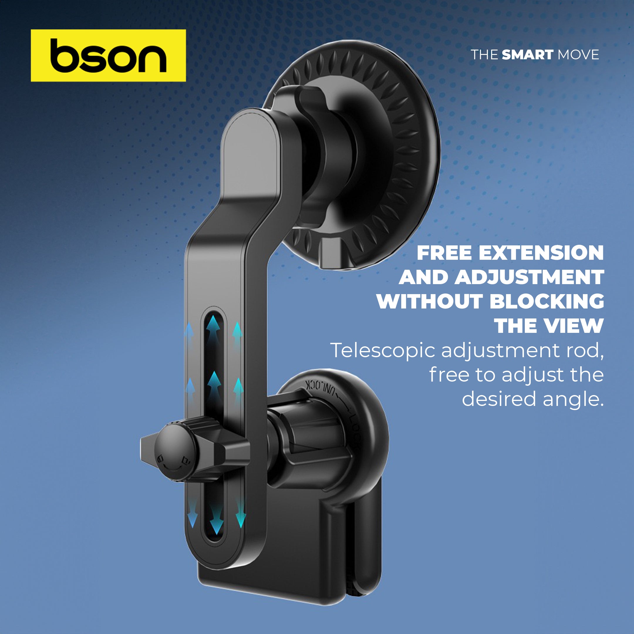 Bson All Screen Phone Holder – Strong MagSafe Magnetic Mount, 360° Rotation, Strong Clip, Universal Compatibility, Guaranteed Quality & Flexible Viewing