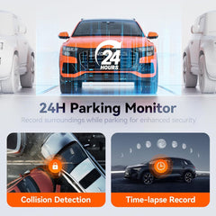 BSON 4K Vision Smart Mirror Smart 10-inch IPS touch mirror with front, rear recording, blind spot detection, and ADAS support for safer, smarter driving.