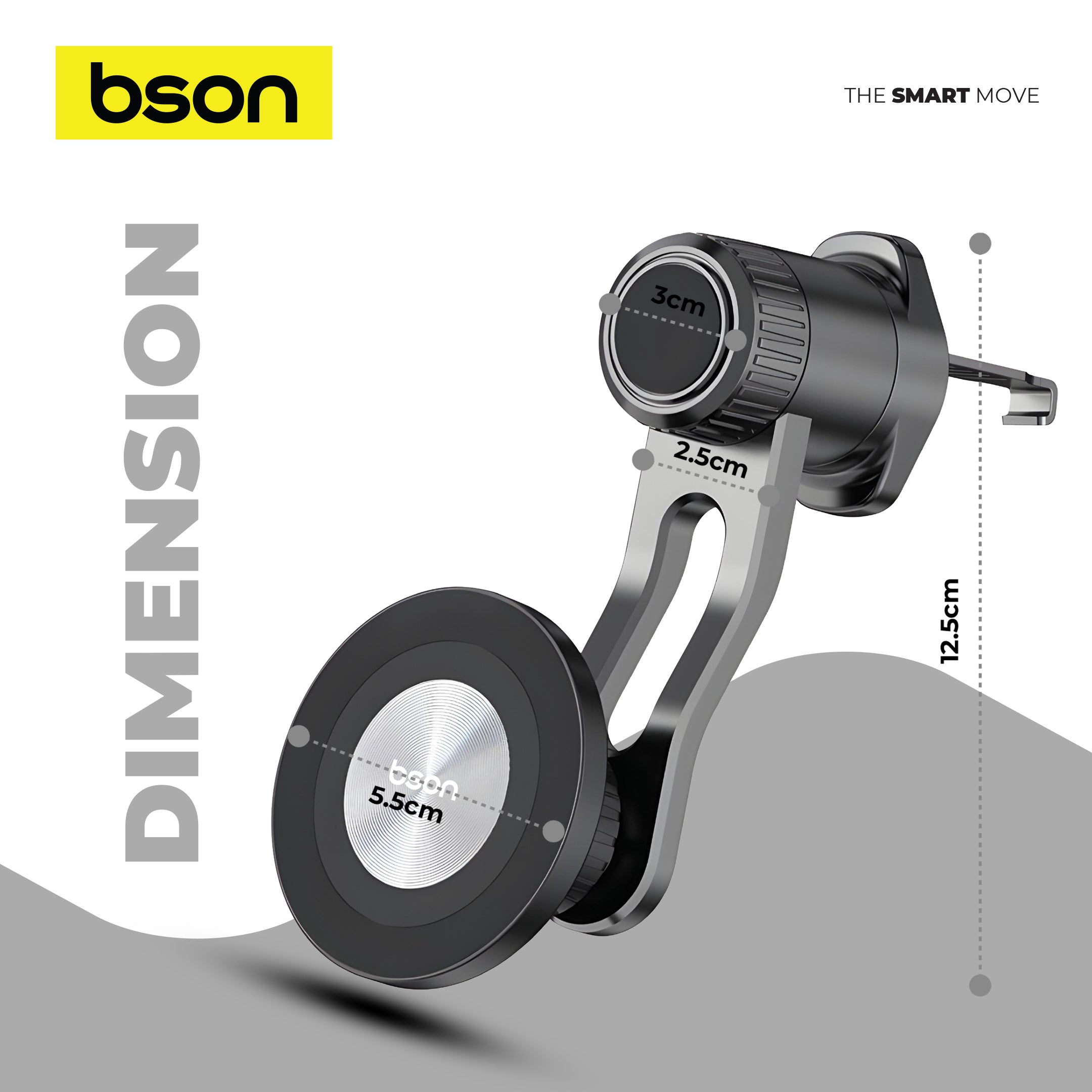 Bson Titan Grip Phone Holder – Strong MagSafe Magnetic Mount, 360° Rotation, Adjustable Hook Length, Universal Compatibility, Guaranteed Quality & Flexible Viewing