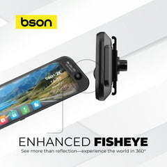 BSON Tri-Sense Smart Mirror, Smart 10-inch IPS touch mirror with front, rear, and inside recording, built-in GPS, blind spot detection, and ADAS support for safer, smarter driving.