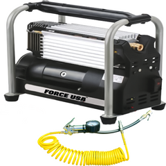 FORCE USA High Power AIR COMPRESSOR 260L/MIN with 6M Hose and Tire Guage