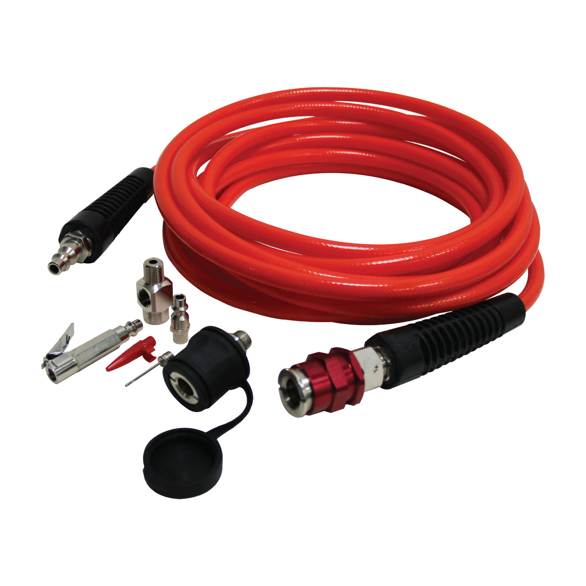 FORCE USA Inflation Kit-Heavy-Duty Air Pump & Accessories for Tires, Sports Equipment & Camping Gear-Compact & Portable