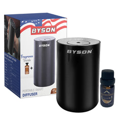 Byson Aroma Diffuser with Essential Oils – 6 Fragrance Options: Cherry Blossom, Chamomile, Gardenia, Lavender, Rose Flower, Ylang Ylang