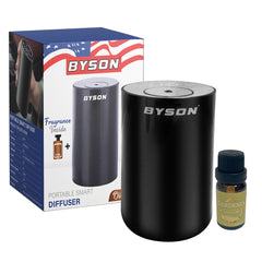 Byson Aroma Diffuser with Essential Oils – 6 Fragrance Options: Cherry Blossom, Chamomile, Gardenia, Lavender, Rose Flower, Ylang Ylang