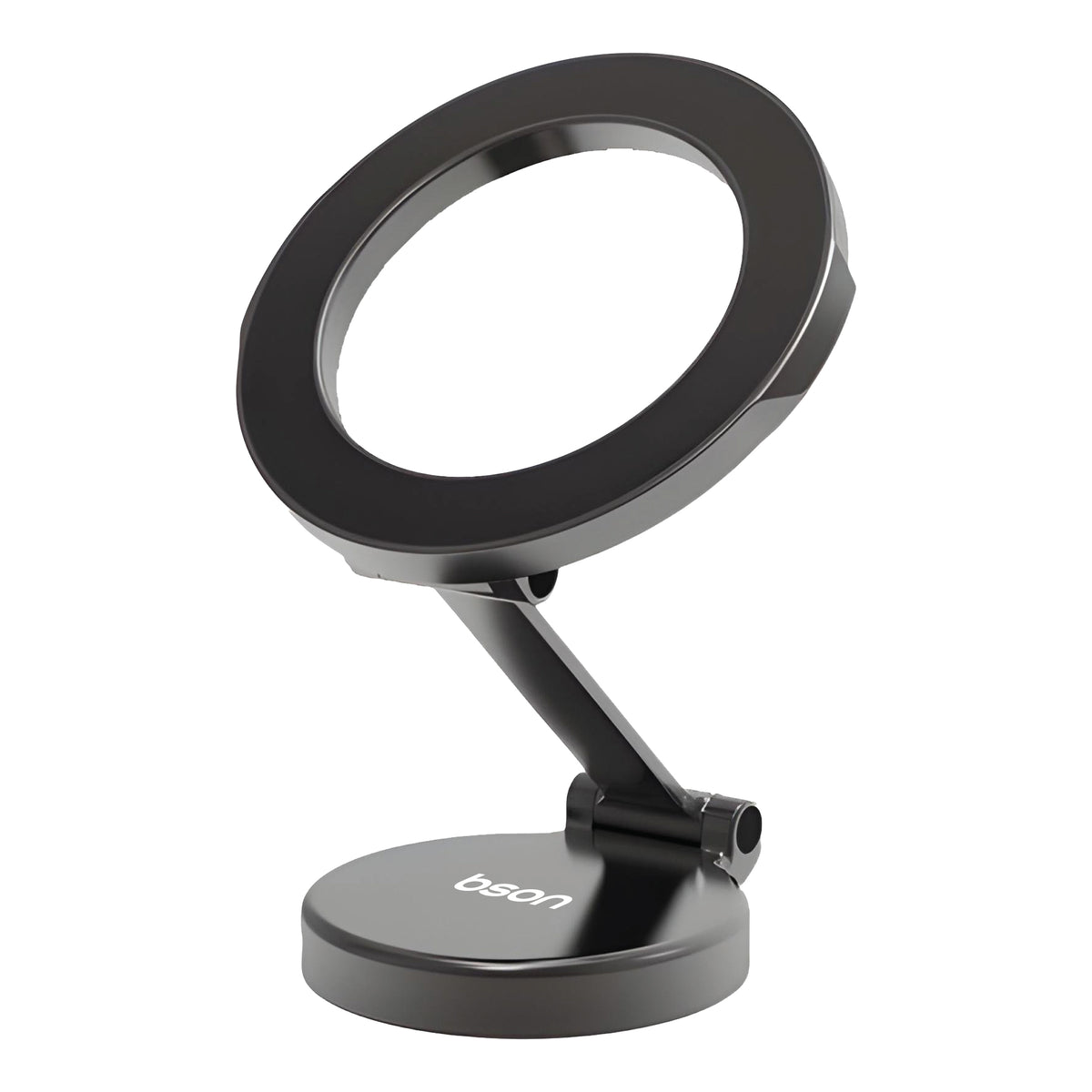 Bson Foldable Phone Holder – Ultimate Suction Mount with Strong MagSafe Magnetic Grip, 1080° Rotation, One-Hand Operation & Foldable Design for Flexible Viewing