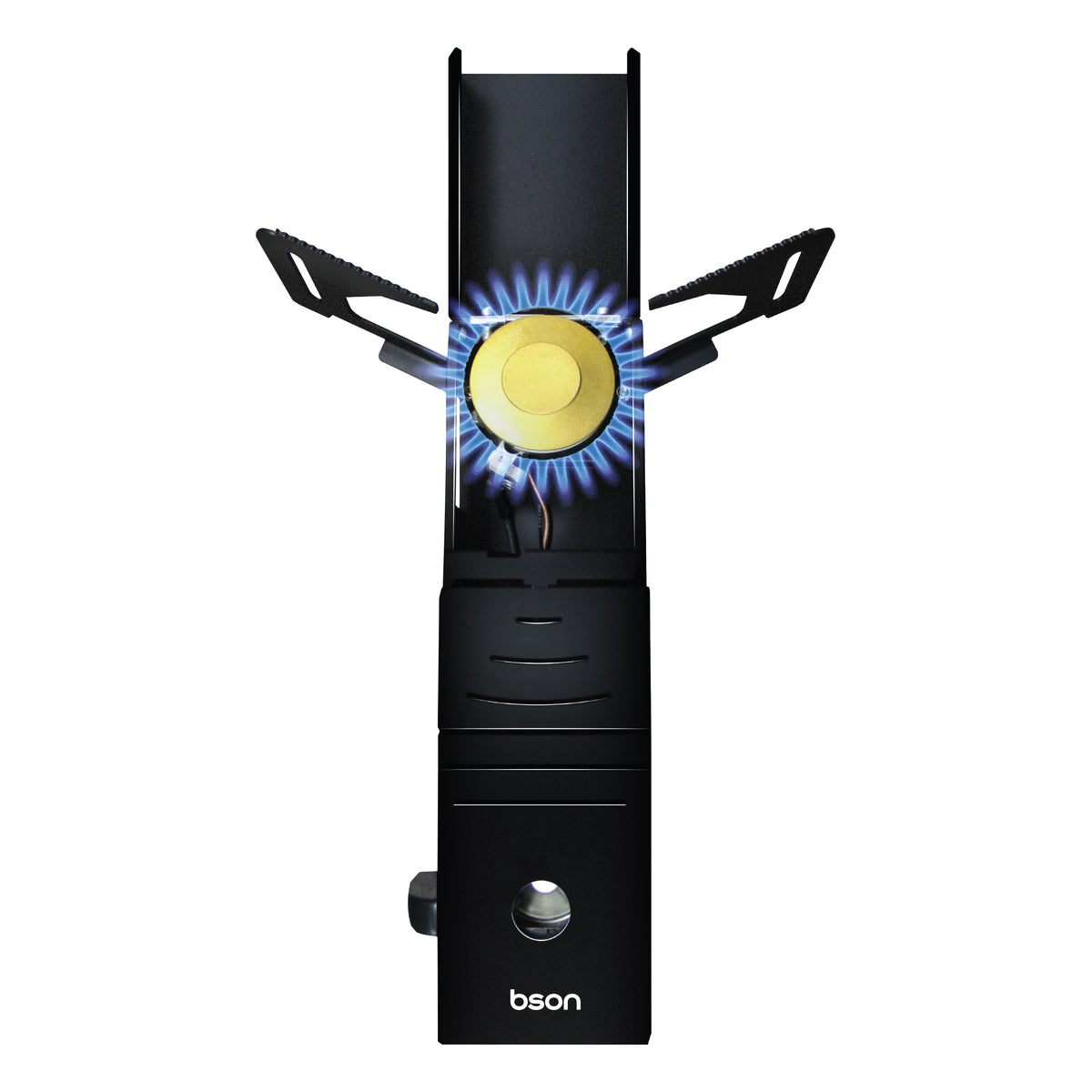 Bson Ignite Portable Stove – 2.1KW High-Power Burner, Folding Technology, Windproof, Energy-Saving, Stainless Steel, Electronic Ignition, Carry Bag, Fits Pots 11.5–24cm