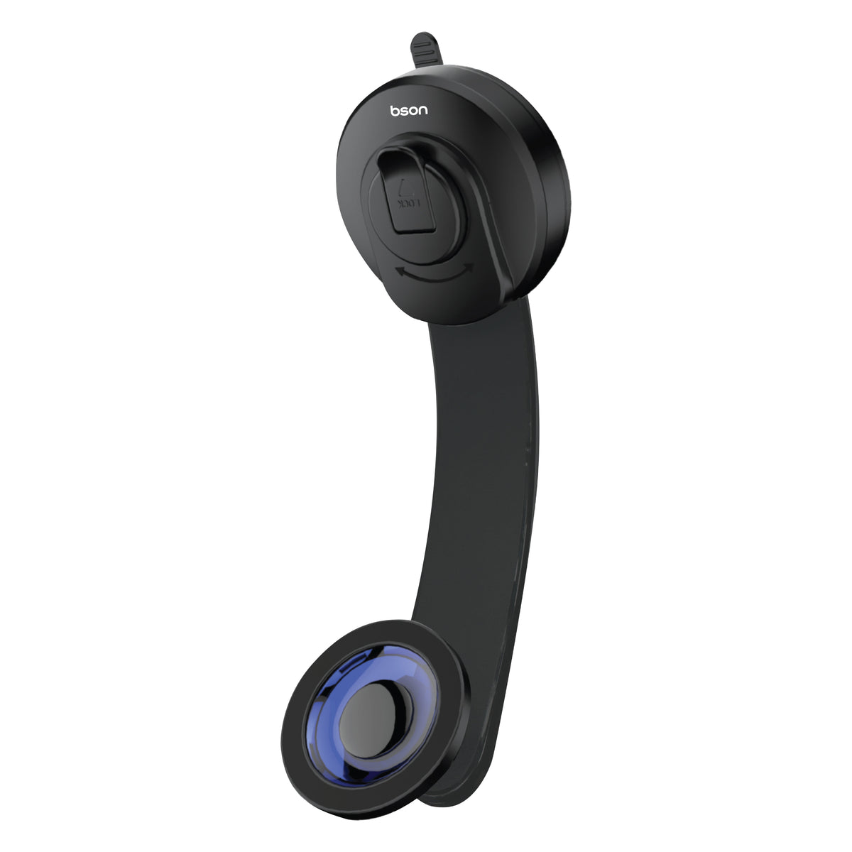 Bson Ultimate Suction Phone Holder – Strong MagSafe Magnetic Mount, 360° Rotation, One-Hand Operation, USB-A to Type-C Cable, Powerful Suction, Universal Smartphone Compatibility