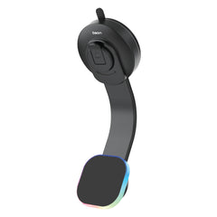 Bson Wireless LED Phone Holder – 15W Fast Wireless Charging, MagSafe Compatible, 360° Rotation, Strong Suction, One-Hand Operation, USB-A to Type-C Cable Included