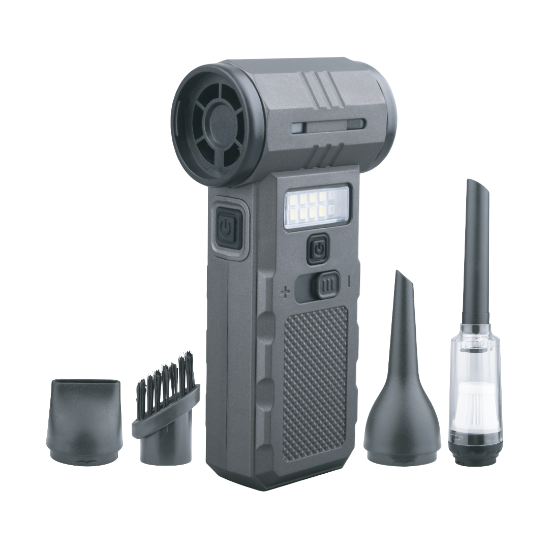 Bson Hurricane Pro Jet Fan 3-in-1 – 4000mAh, 130,000 RPM, Type-C Charging, Stepless Speed Control, Ultra-Long Battery Life, Dust Elimination, Snow Removal, Pet Drying