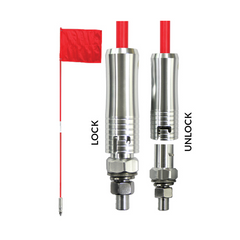 Force USA Offroad Flag Pole ,Center Split Lock Type , Quick Release -9 Feet