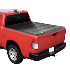 Force USA Four‑Fold Hard Tonneau Cover, 5.7 ft Bed for Dodge Ram/TRX-ABS Plastic Panels, Clamp‑On, All‑Weather Protection