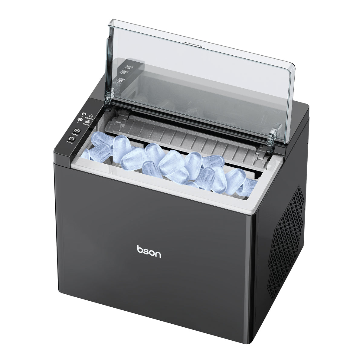 Freezy Ice Maker – Countertop Ice Machine with Multiple Bullet Ice Sizes, 6–7 Minute Quick Cycle, 9 Ice Bullets per Batch, Large Capacity, Auto Shut-Off, Quiet Operation