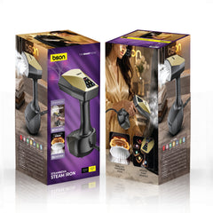 BSON Steamova Steam Iron, 1600W Powerful Steam, Smart Move Technology, 100°C High-Temperature Steam, 3.4m Power Cord, Multiple Fabric Care Modes